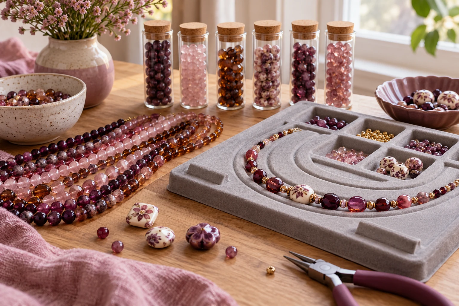 Jewelry beading materials collection