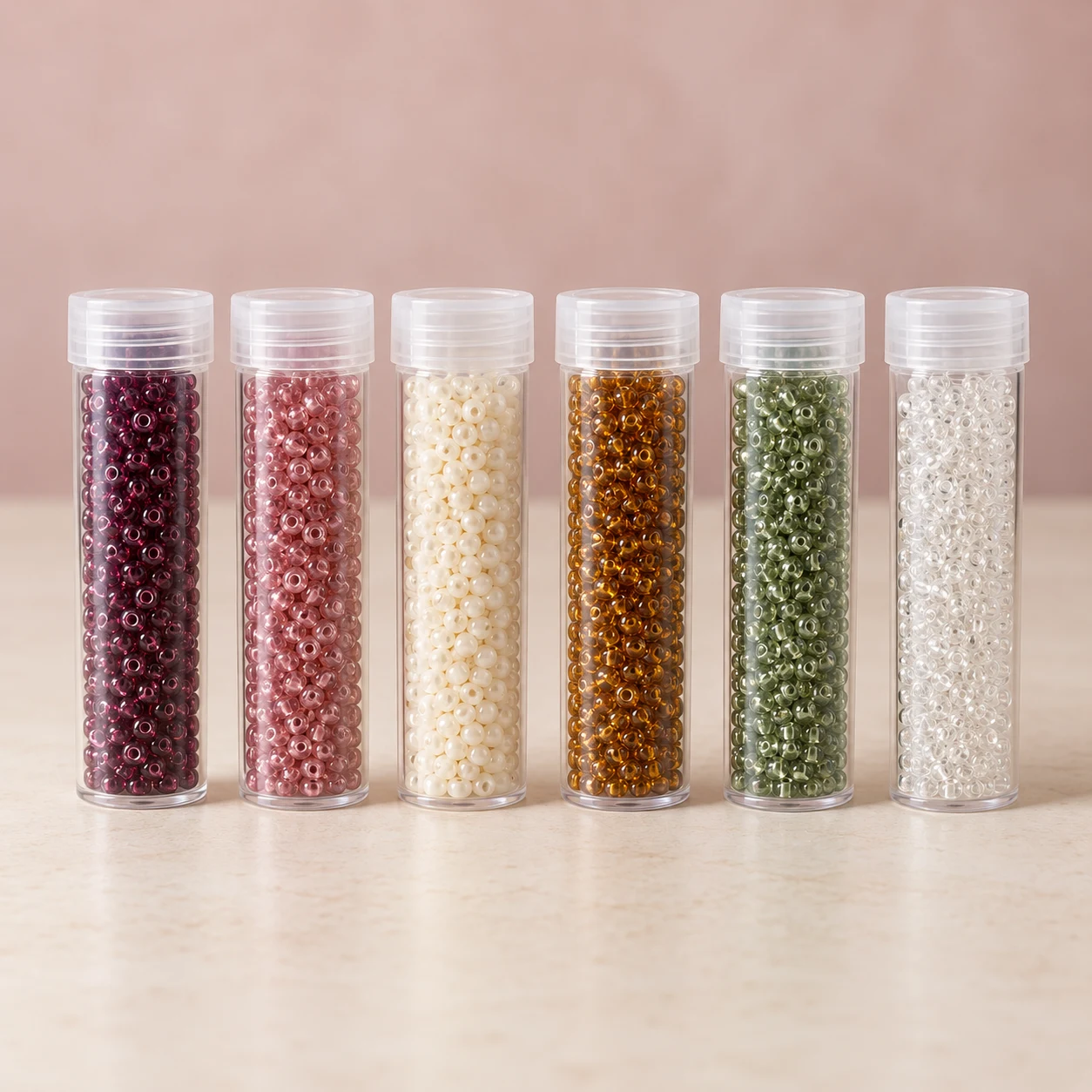 Glass seed bead palette
